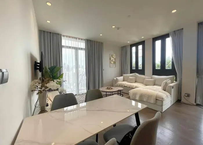 Apartment Luxury Asoke Sukhumvit Near By Bts Mrt Sleeps 4 *